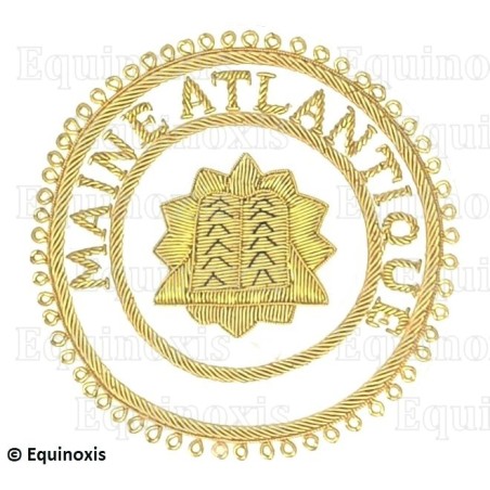 Badge / Macaron GLNF – Grande tenue provinciale – Grand Hospitalier – Maine Atlantique – Brodé main